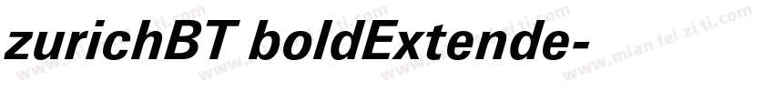 zurichBT boldExtende字体转换